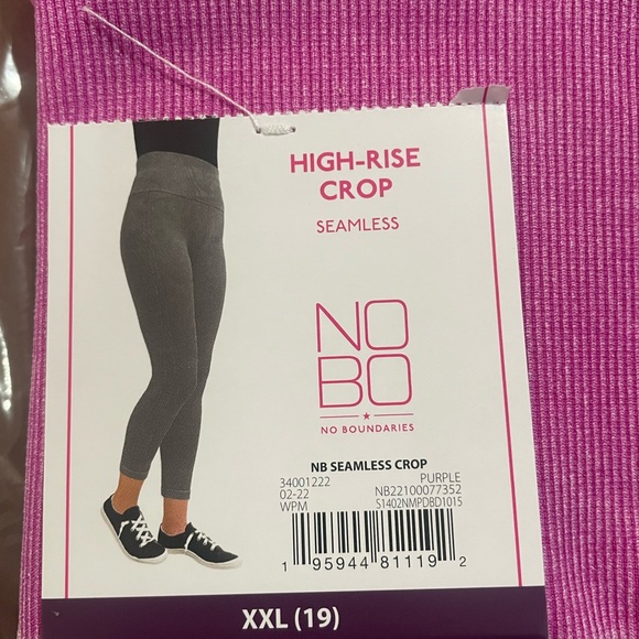 🆕 No Boundaries High Rise Seamless Junior Leggings, Purple - Picture 6 of 7